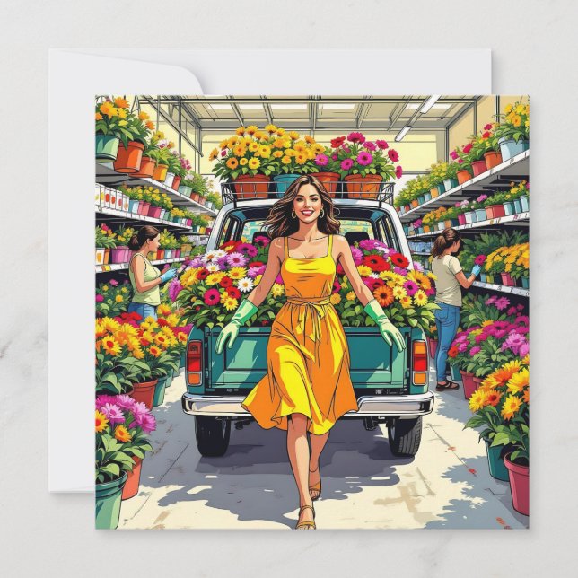 Carte Tu Grandis Fille | Jeu de jardin (Devant)