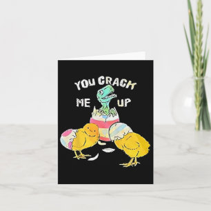 Carte Tu M'Aimeras Dino Egg Drôle Pâques