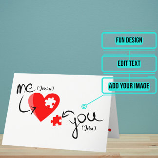 Carte Tu Me Complètes Anniversaire Sentimental