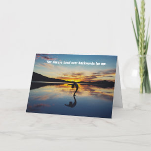 Carte Tu Me Fais Toujours Tourner À L'Arrière - Merci