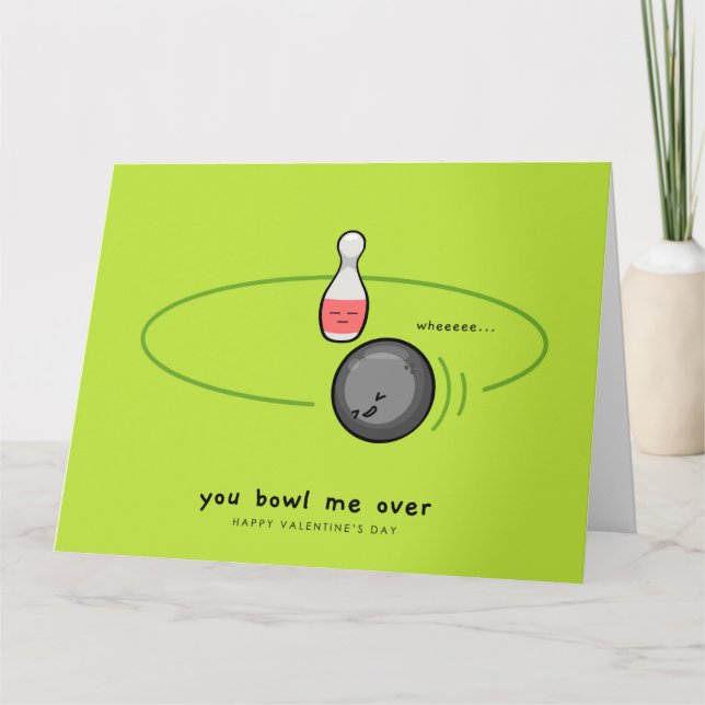 Carte Tu Me Fais Tourner La Tête Joyeuse Saint-Valentin  (Devant)