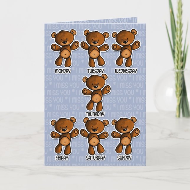 Carte Tu me manques (Devant)