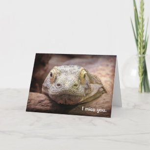 Carte Tu Me Manques Le Reptile Du Dragon Komodo Qui Te M