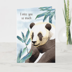 Carte Tu Me Manques Panda Bear