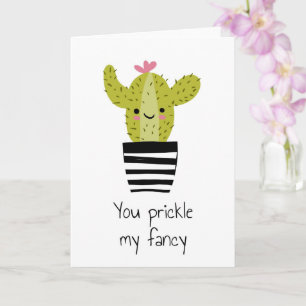 Carte tu me piques mon fancy mariage anniversaire cactus