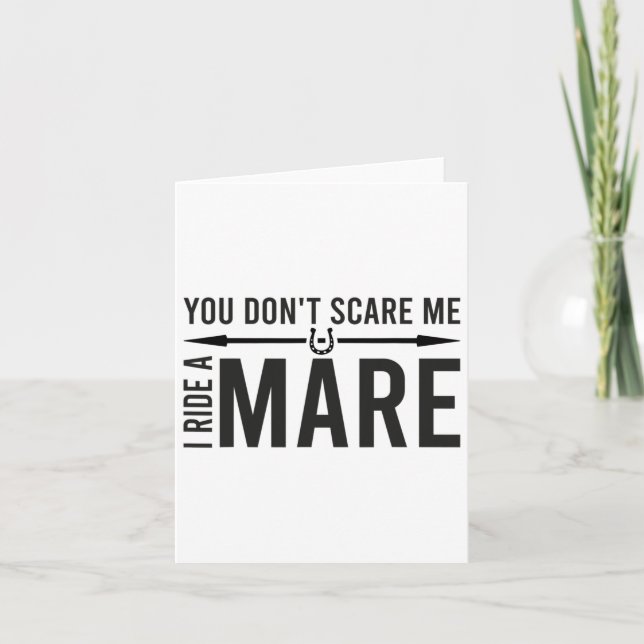 Carte Tu ne me fais pas peur, je fais un Mare Drôle Eque (Devant)