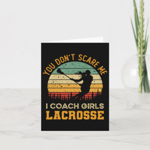Carte Tu ne me fais pas peur J'Entraîne Filles Lacrosse