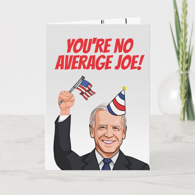 Carte Tu n'es pas un Anniversaire de Joe (Devant)