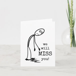 Carte Tu Nous Manqueras, Adieu, Bonne Chance, Cotravaill