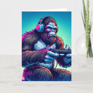 Carte Tu T'Es Levelé ! Bigfoot Jeu Anniversaire