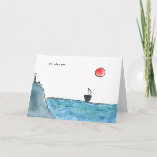 Carte Tu vas me manquer