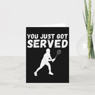Carte Tu Viens D'Être Servi Badminton