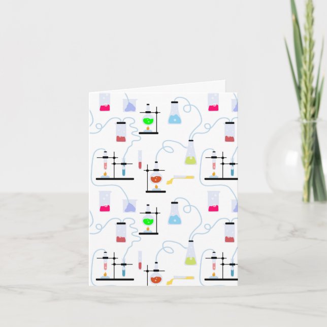 Carte Tubes d'essai en chimie et science du laboratoire  (Devant)