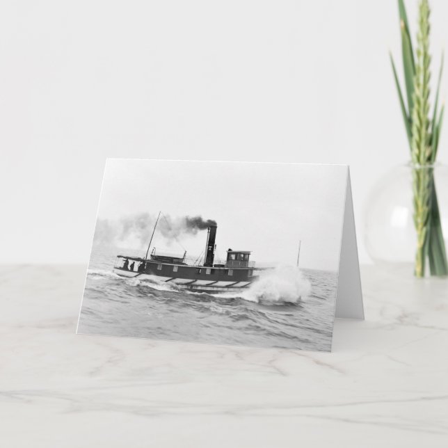 Carte Tugboat William Sprague, fin du XIXe siècle (Devant)