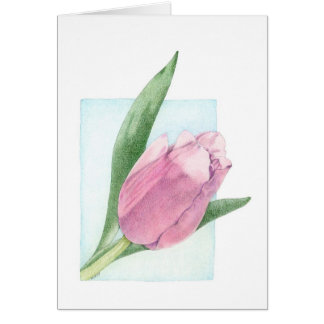 Carte Tulip rose