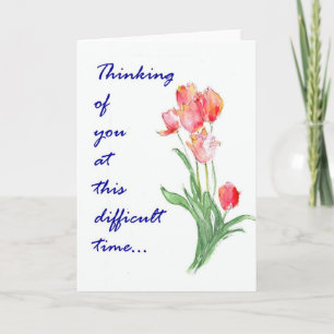 Carte Tulip Sympathy