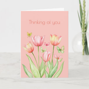 Carte Tulipe botanique fleurie Boho faite pour vous