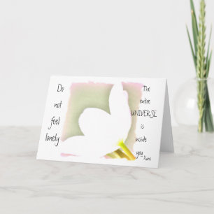 Carte Tulipe de citation de Rumi