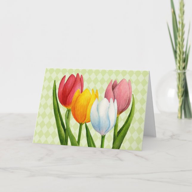 Carte Tulipe de printemps (Devant)