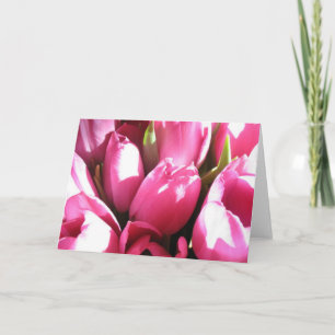Carte Tulipe rose