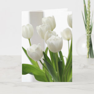 Carte Tulipes blanches