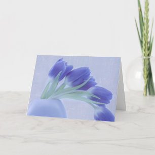 Carte Tulipes bleues encore vie