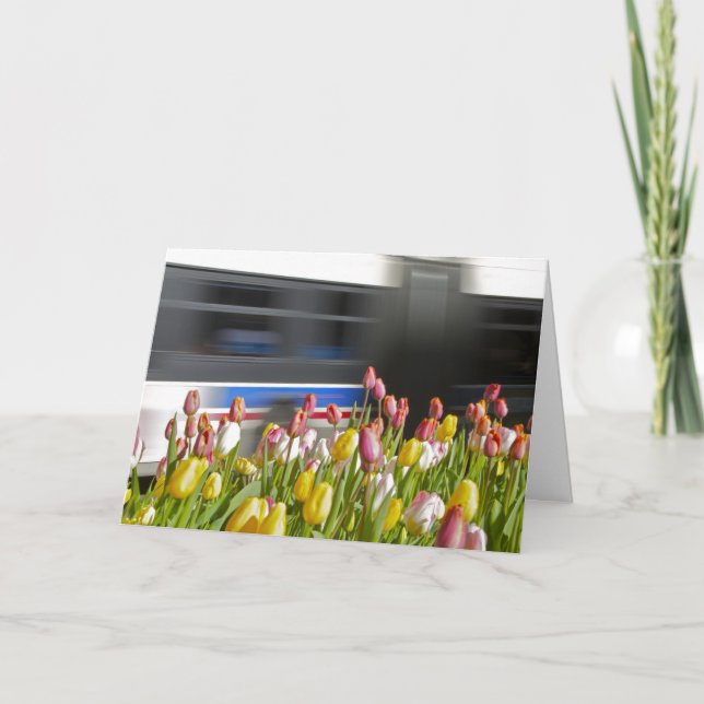 Carte Tulipes dans l'esprit de ville (Devant)