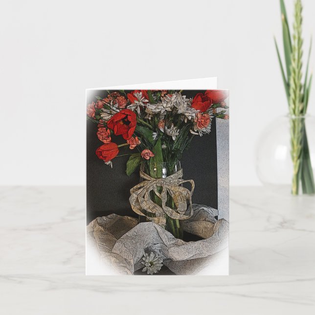 Carte Tulipes et marguerites (Devant)