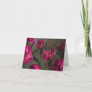 Carte Tulipes magenta vibrantes et élégantes, photo d'ar