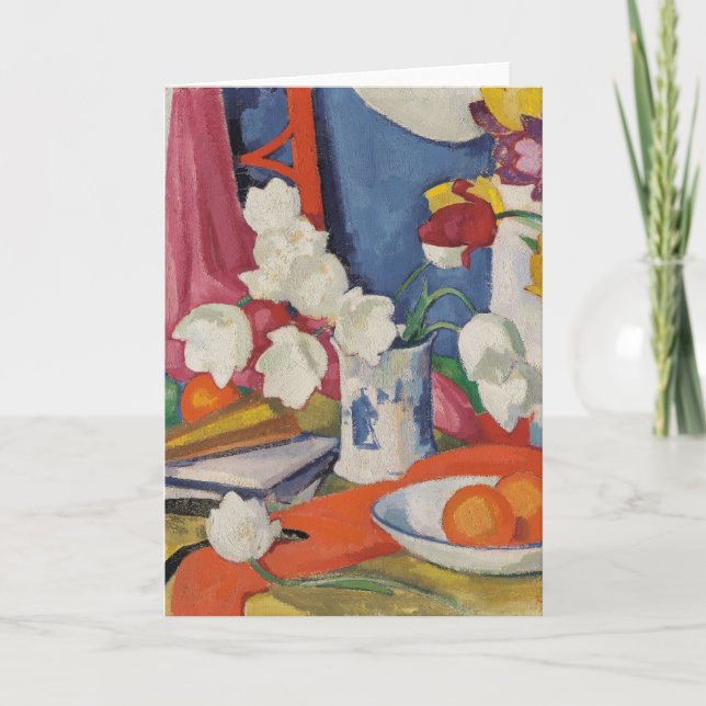 Carte Tulipes rouges et blanches | Samuel John Peploe (Devant)