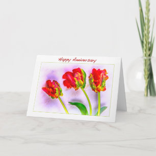 Carte Tulips Française Bon Anniversaire