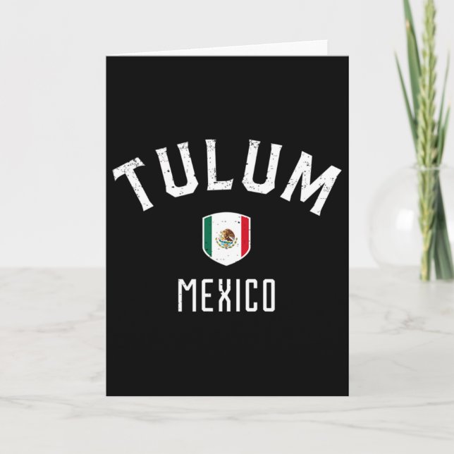 Carte Tulum Mexique - Drapeau Mexicain Tulum Tee  (Devant)