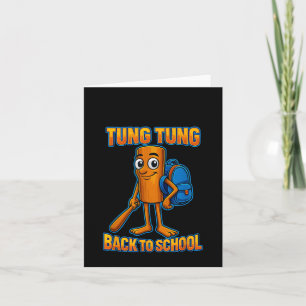 Carte Tung Tung de mème pour enfants Sahur Brainrot ital