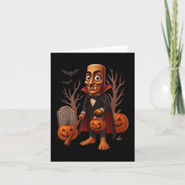 Carte Tung Tung Tung Sahur Halloween Costume enfant Vamp (Devant)