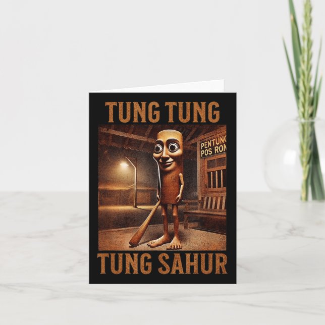 Carte Tung Tung Tung Sahur Italien Brainrot meme (Devant)