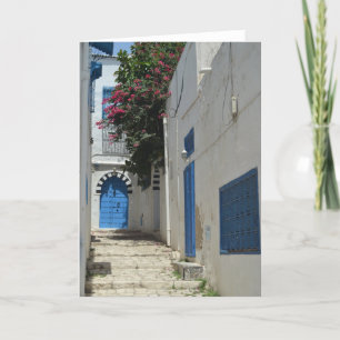 Carte Tunisia Greeting Card