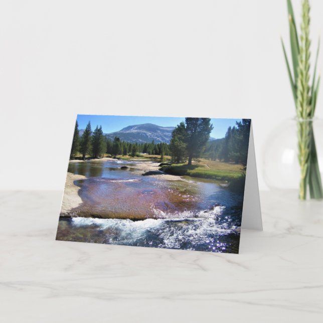 Carte Tuolumne River à Tuolumne Meadows, Yosemite, CA (Devant)