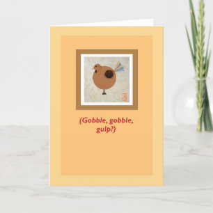 Carte Turc Nerveux Humoristique Thankgiving
