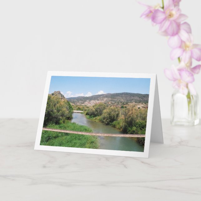 Carte Turia River, Domeño Viejo, Valence, Espagne (Orchidée)