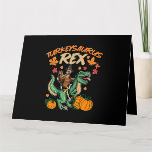 Carte Turkeysaurus Rex Dinosaur Trex Turquie Thanksgivin