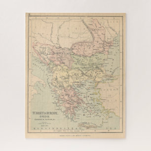 Carte Turquie antique Grèce Jigsaw Puzzle