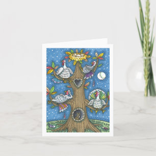 Carte TURQUIE ARBRE, GRÂCE À DES GOBBLEURS AMUSANTS, Vid