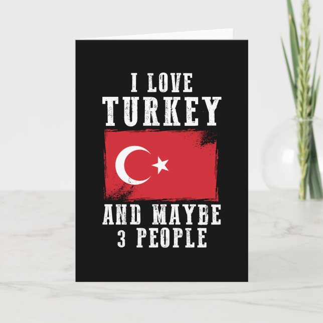 Carte Turquie Drapeau Pays d'origine (Devant)