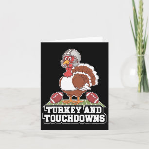 Carte Turquie Et Touchdowns Football Thanksgiving Squad