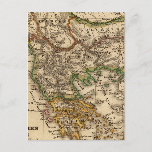 Carte Turquie-Grèce (Devant)