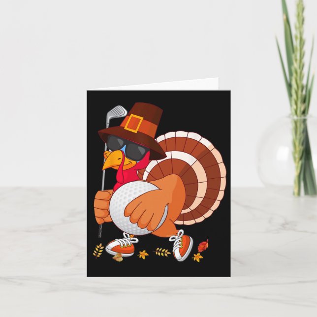 Carte Turquie Jouer Golf Thanksgiving Turquie Golf (Devant)
