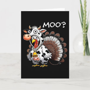 Carte Turquie Vache drôle Turquie Moo Vache Hommes d'act