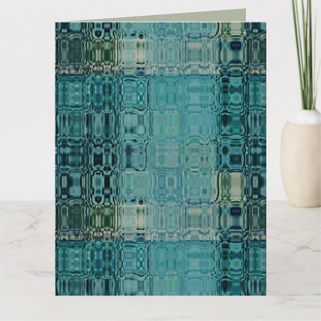Carte Turquoise bleu MVB - Verre Faux (Devant)