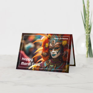 Carte 💚 💜 💛 Turquoise Elégance : Mardi Gras Radiance