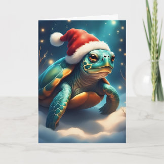 Carte Turtley Christmas Cheval
